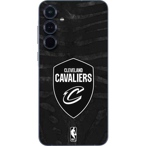 NBA Cleveland Cavaliers Black Animal Print Galaxy A35 5G Skin